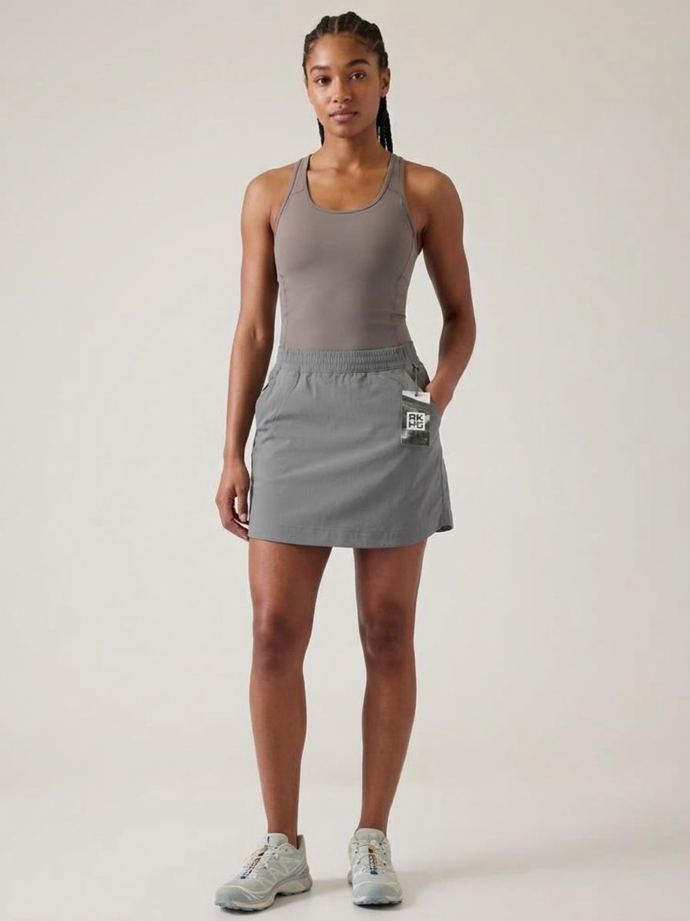 Alaskan Hardgear By Duluth Trading Co. Women's Light Gray Skort Size 12